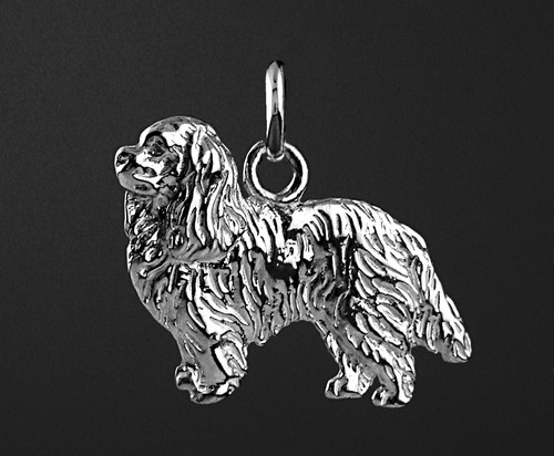 Pendentif chien cavalier king - cavalier,