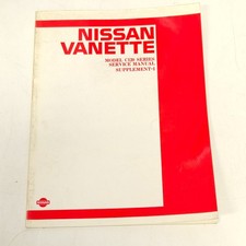 Nissan Vanette Model C120 Series Service Manual Supplement-I