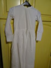 36/38==White cotton women's dress background small, theatre, communion long dress 