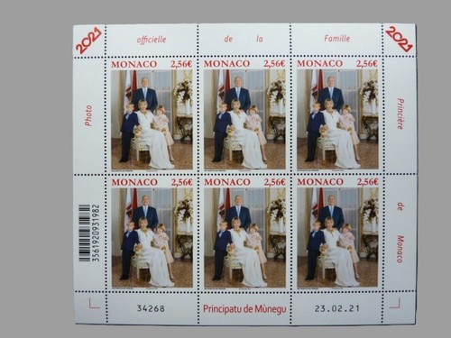 Monaco timbre mini feuille - monaco,