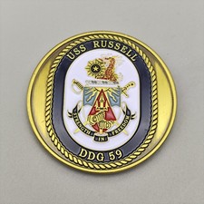 USS Russell Ddg 59 Challenge Coin