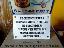 Plaque émaillée bombée CE