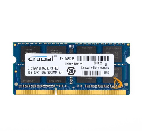 Crucial 2rx8 pc3 8500s - crucial, pc3-8500s