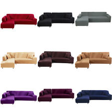 L Shape 1 2 3 4 Seater Stretch Sofa Covers Corner Slipcover Couch Cover Elastic