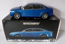 MINICHAMPS 100 014600 AUDI RS 4 2006 BLUE METALLIC VERY NEAR MINT BOXED 1:18