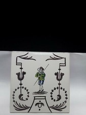 Ancien Carreau Carrelage Desvres Décor Vieux Lille Tiles Earthenware Azulejos 