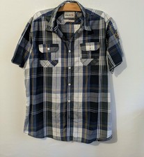 Chemisette bleue à carreaux