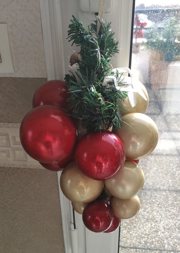 Grappe boules de noel - grappe,