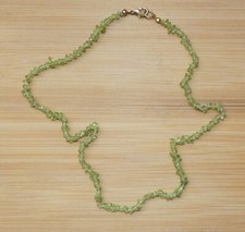 Natural Peridot Necklace - Stone Jewelry Minerals Lithotherapy Reiki Care Green