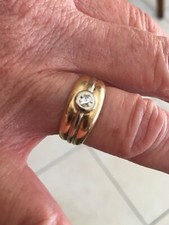 Bague jonc anglais diamant 2