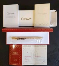 Cartier Gold Stylo Bille Must II Ballpoint Pen