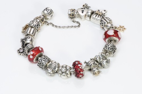 Pandora sterling silver 14k - pandora,