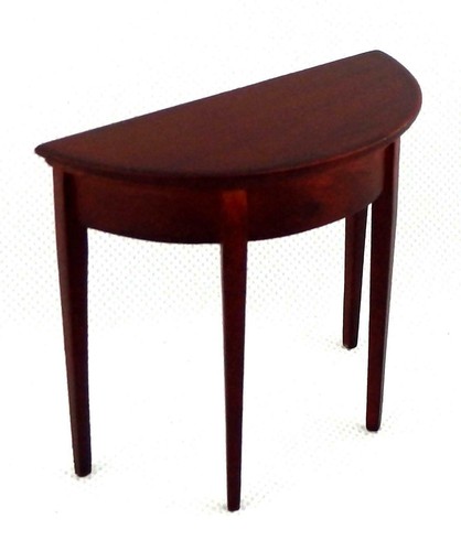Table demi lune acajou - table,