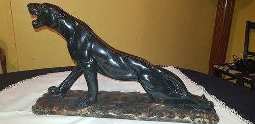 Sculpture plâtre vernissé - en,