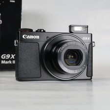[Mint] Canon PowerShot G9X Mark II 2 Digital Camera Black, Sd Card 128G - Boxed