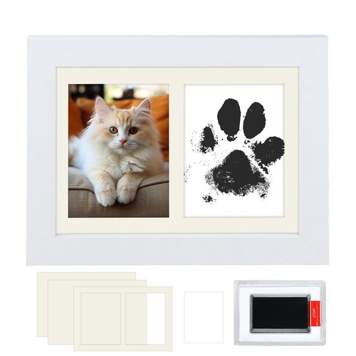 Kit empreinte chien chat - chat, cadre