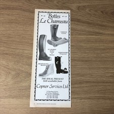 GUNS156 MAGAZINE ADVERT 12X5 BOTTES LE CHAMEAU: VIERZON