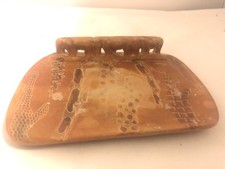 Very Nice African Hand Carved Soap Stone Elephants Figurine Soap Holder