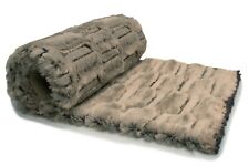 Fourrure artificielle Astrakan Caraculas, beige 50 x 160 cm