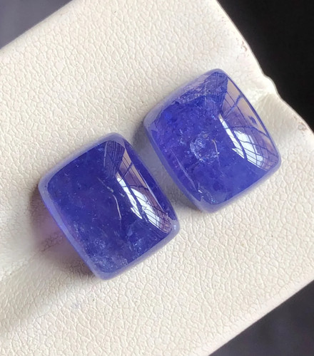 Paire coussin tanzanite - de,