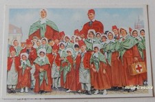 Image CHROMO COTE D'OR Collection FOLKLORE BELGE N°106 - TOURNAI - Châle Vert