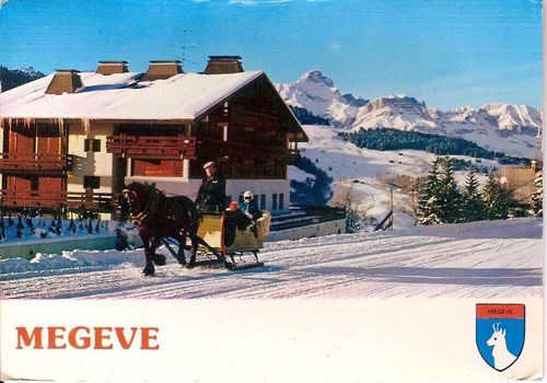 Carte postale megeve - carte,