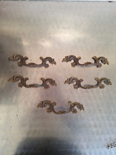 5 ANCIENNES POIGNÉES DE MEUBLE LOUIS XVI EN BRONZE COMMODE TIROIRS