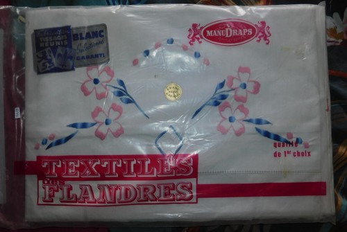 Anciens draps brodés - anciens,