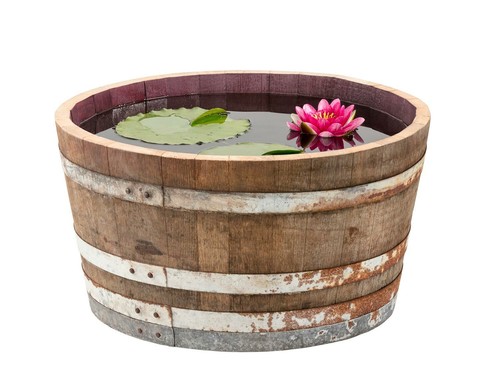 Demi tonneau bois - en, bois,pot