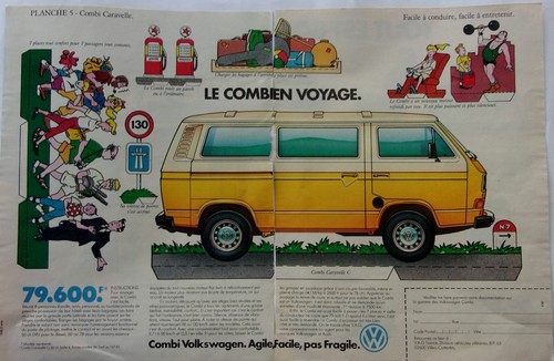 Publicité combi en voyage - publicité,