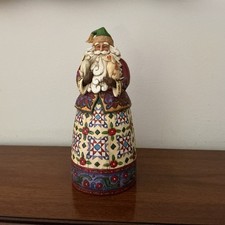 Jim Shore SANTA'S BEST FRIEND 10" Figurine 4002291 Dogs Christmas 2005 MIB