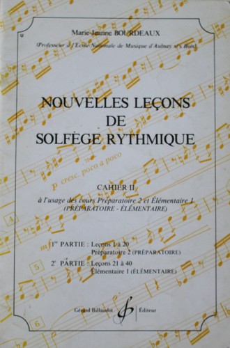 Nouvelles leçons solfège - nouvelles, de