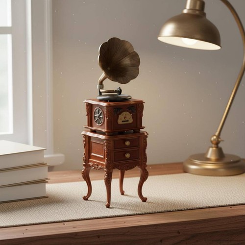 Gramophone miniature vintage - gramophone,