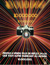 Advertising 0323 1981 Pentax SLR Camera 10,000,000 Sold
