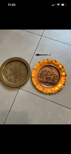 Lot plateaux ronds en - lot, de