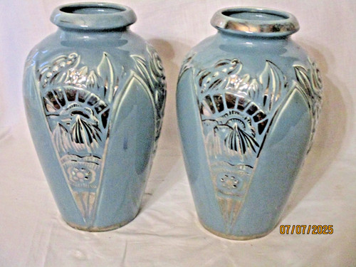 Superbe paire vases anciens - de,