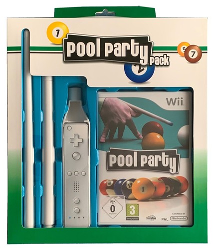 Jeu wii pool party - pool, canne