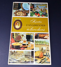 1971 Recettes Canadiennes de Laura Secord Cuisine Familiale Français Livre HC