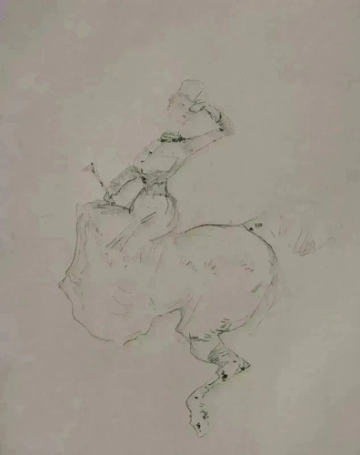 Toulouse lautrec amazone à - amazone,