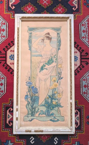 Superbe aquarelle art nouveau - superbe,