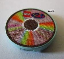 Lego 4150pb060 Tile Aqua Sticker CD Pastel Lego du Scala 3142 MOC -A4