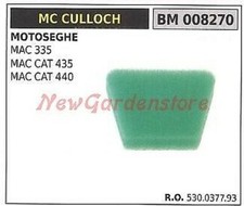 Filtre D'Air MC CULLOCH Tronçonneuse MAC 335 CAT 435 440 008270