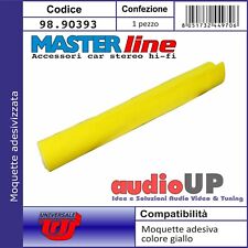 Moquette Acoustique Adhésif Couleur Jaune Revêtement Box Sub - Plaques Voiture