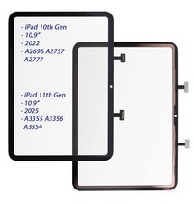 iPad 10th, 11th Gen 10.9" Front Glass Digitiser Touch Screen A2696 A2757 A2777