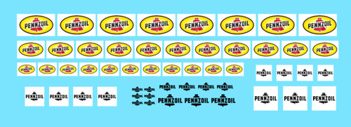 Decalcomanie decals pennzoil - decals,