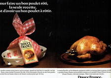 advertising 0423 1976 Douce France le bon poulet roti 2 pages