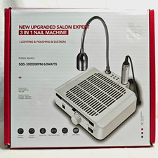 Upgraded Salon Expert 3 in 1 Nail Machine w/ Lamp- Dust Collector- Nail Drill