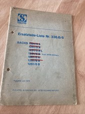 Sachs moteur 1001 1251 catalogue liste pièces détachées moto