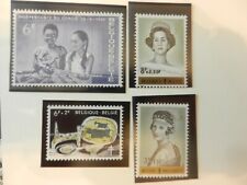 lot de 4 timbres belges non