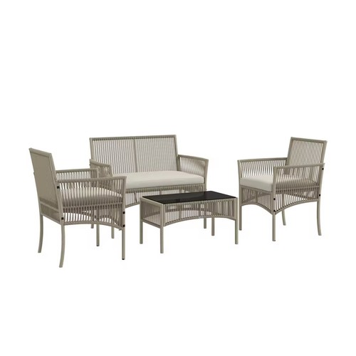 Ensemble meubles jardin - , rotin